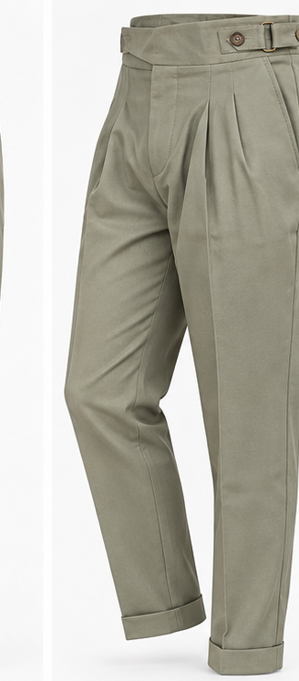 Milano Trouser- Muted Olive thumbnail 7