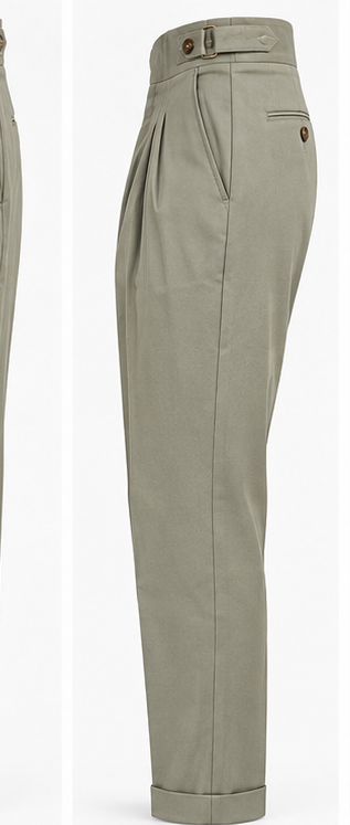 Milano Trouser- Muted Olive thumbnail 8